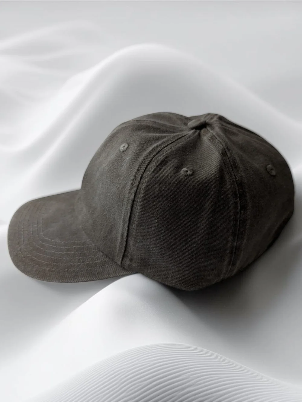 Women's Men's Dyed Washed Cotton New Plain Polo Style Baseball Cap Hat Khaki
